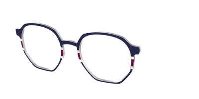 The Rugby Stripes - Angle Top Thumbnail - Pair Eyewear