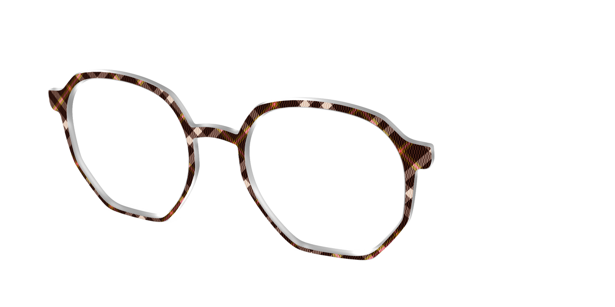 The Rustic Plaid - Angle Top Image - Pair Eyewear