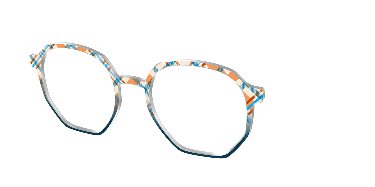The Sailing Plaid - Angle Top Image - Pair Eyewear