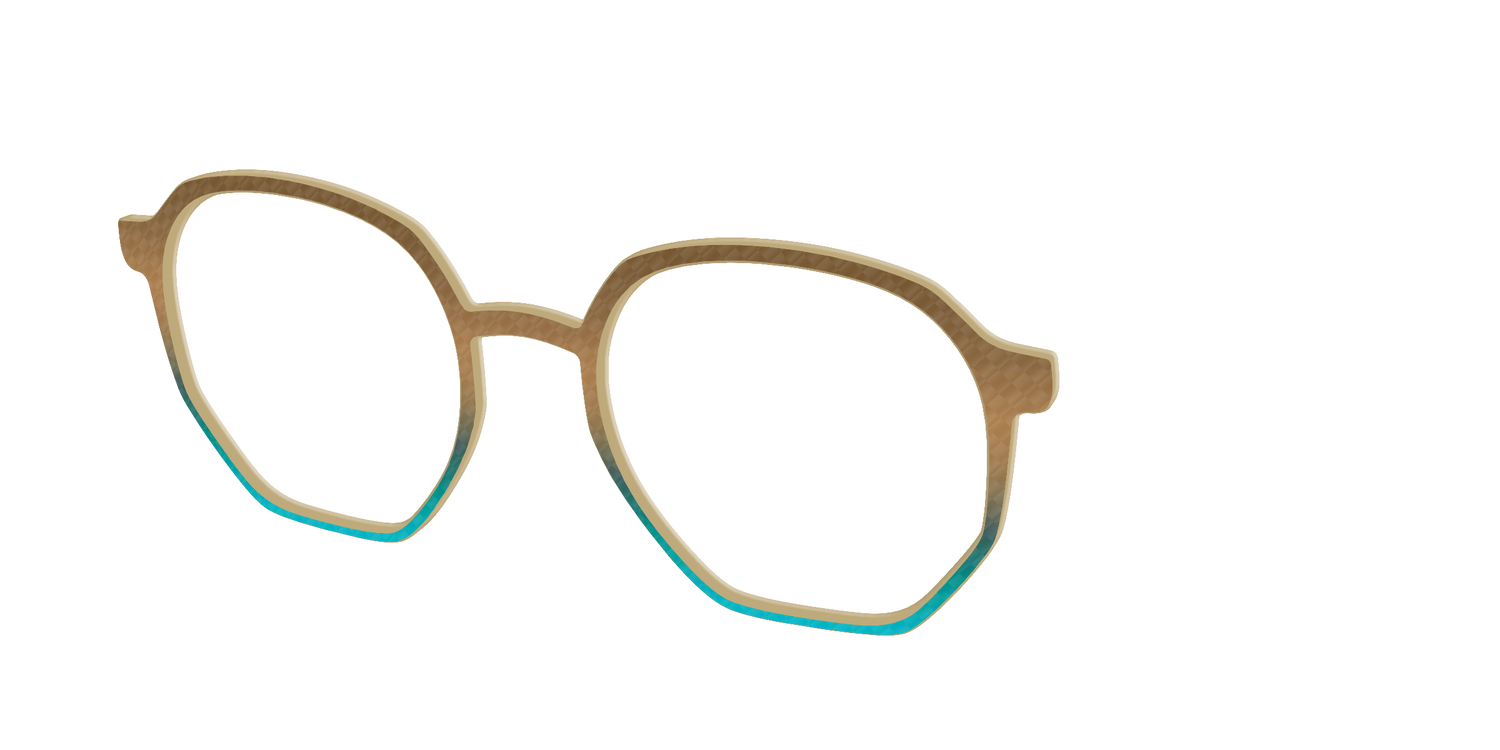 The Sand to Sea Gradient Check - Angle Top Image - Pair Eyewear
