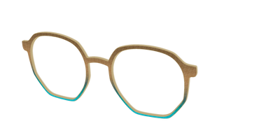 The Sand to Sea Gradient Check - Angle Top Thumbnail - Pair Eyewear