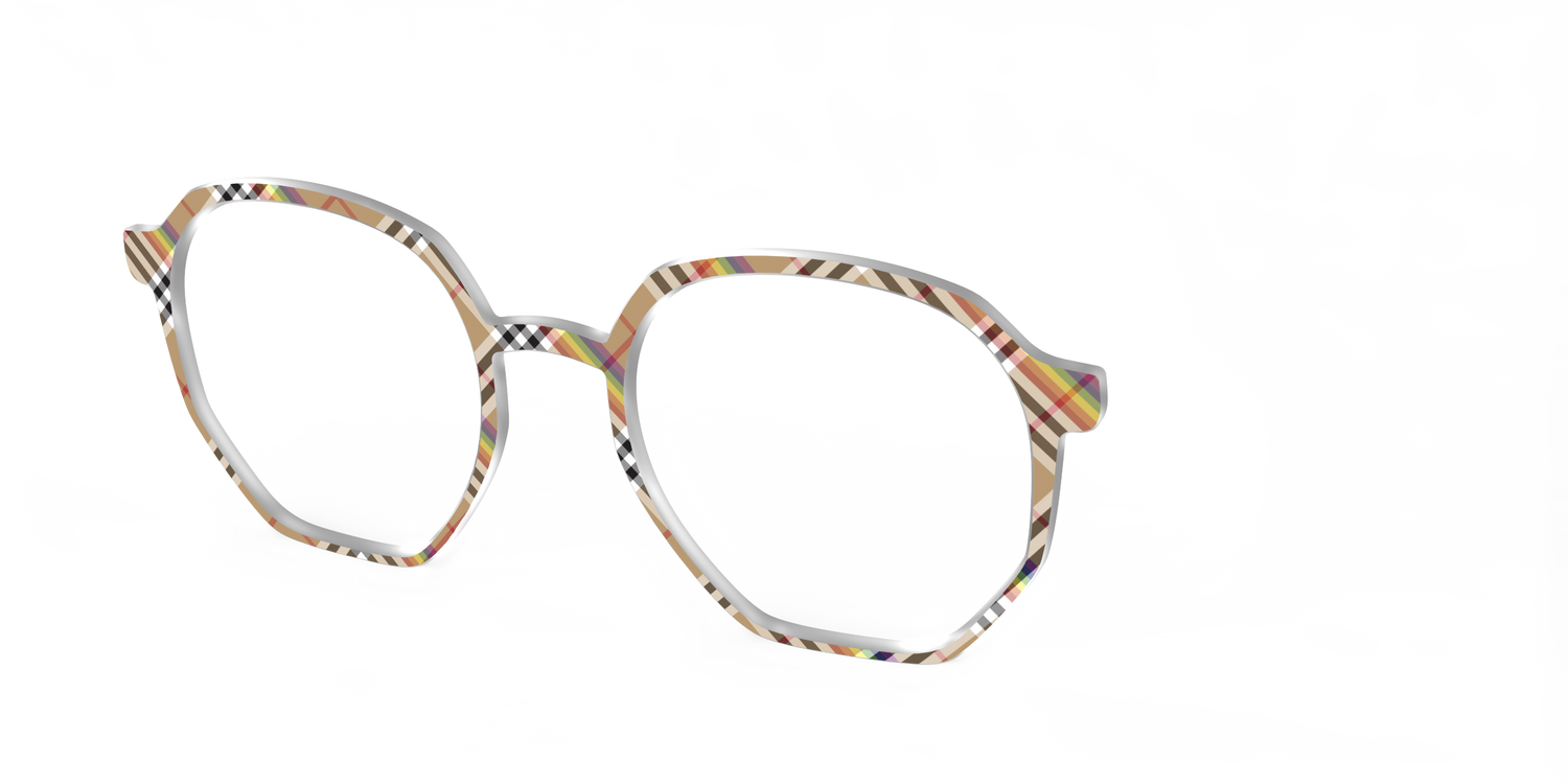 The Scholarly Plaid - Angle Top Image - Pair Eyewear