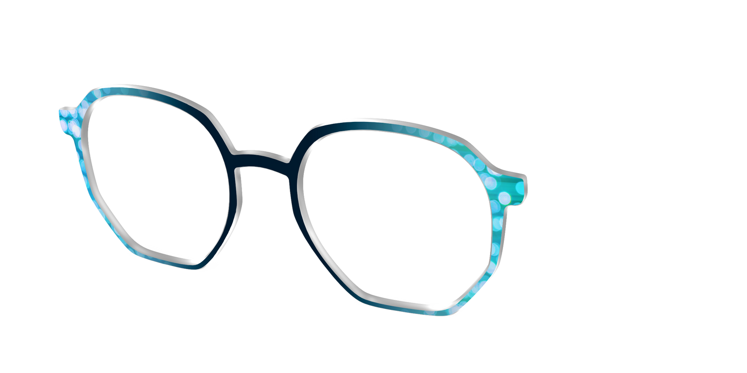 The Sea Foam Bokeh - Angle Top Image - Pair Eyewear