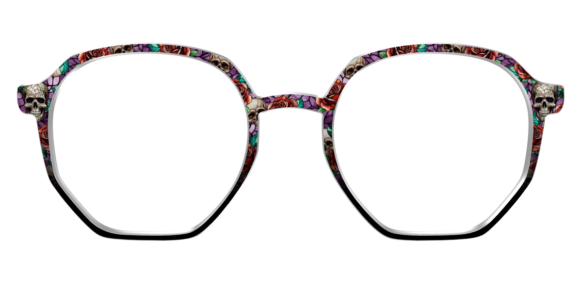 The Skull & Thorn Stained Glass - Front Top Image - Pair Eyewear