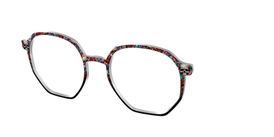 The Skull & Thorn Stained Glass - Angle Top Thumbnail - Pair Eyewear