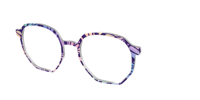 The Sorbet Wings Mosaic - Angle Top Thumbnail - Pair Eyewear