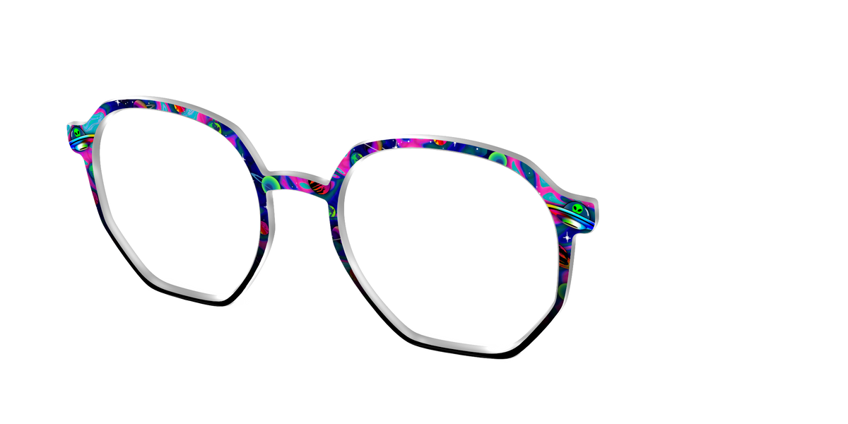 The Space Invasion Marble - Angle Top Image - Pair Eyewear