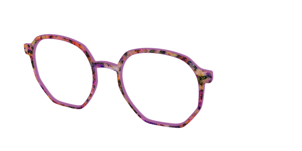 The Spooktacular Tortoise with Glitter - Angle Top Image - Pair Eyewear