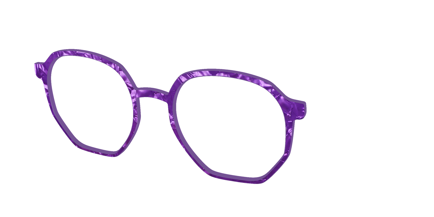 The Sugilite Pearl Marble - Angle Top Image - Pair Eyewear