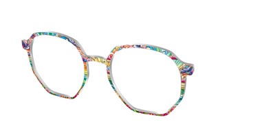The Sun-Drenched Stained Glass - Angle Top Thumbnail - Pair Eyewear