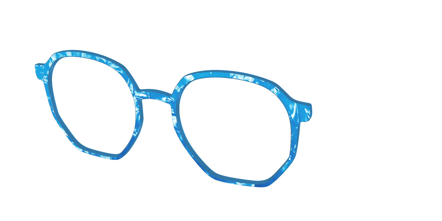 The Topaz Pearl Marble - Angle Top Image - Pair Eyewear