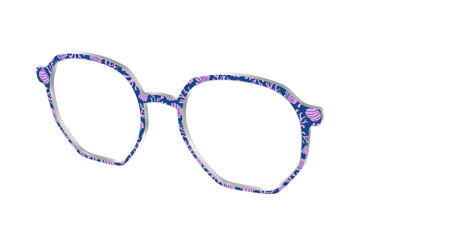 The Two-Toned Coral - Angle Top Image - Pair Eyewear