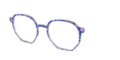 The Two-Toned Coral - Angle Top Thumbnail - Pair Eyewear