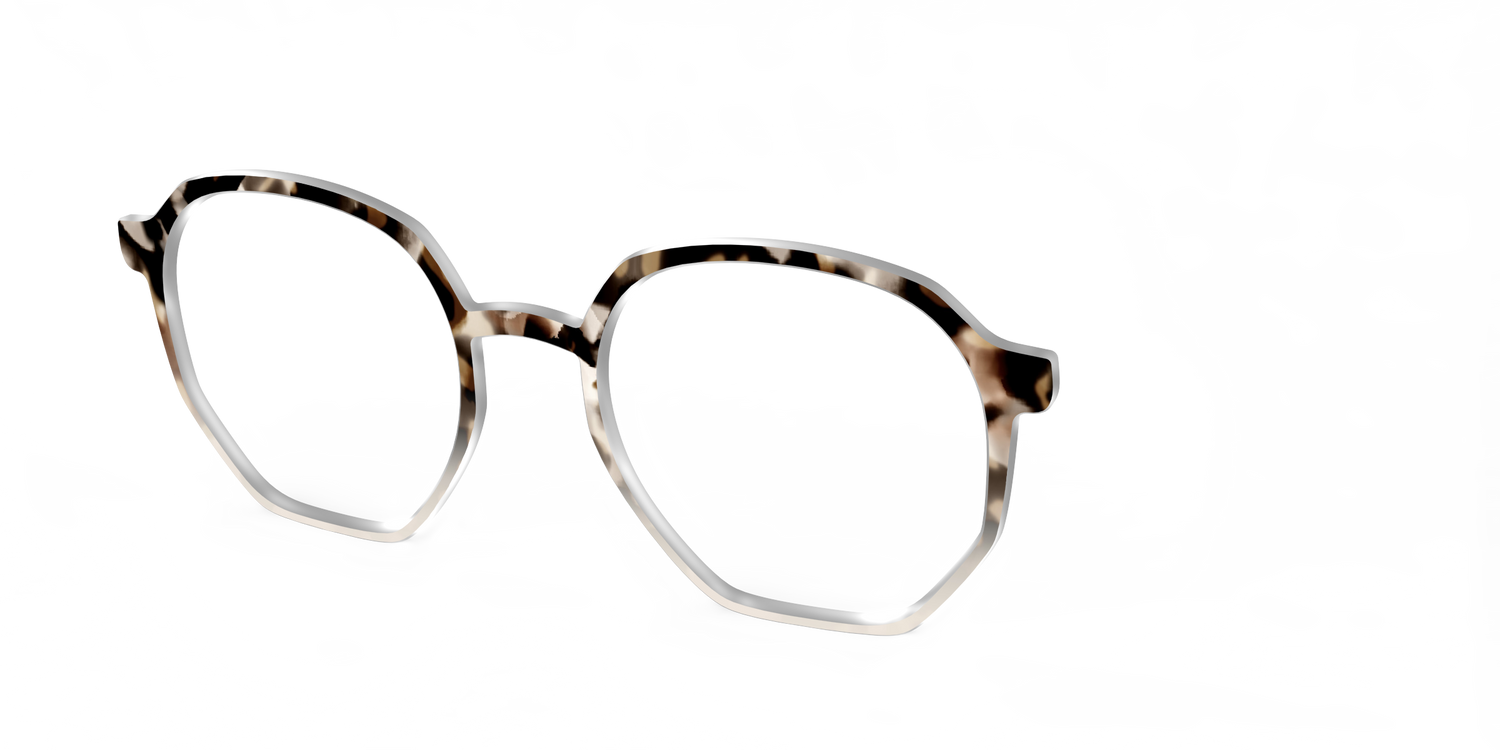 The Vanilla Latte Tortoise - Angle Top Image - Pair Eyewear