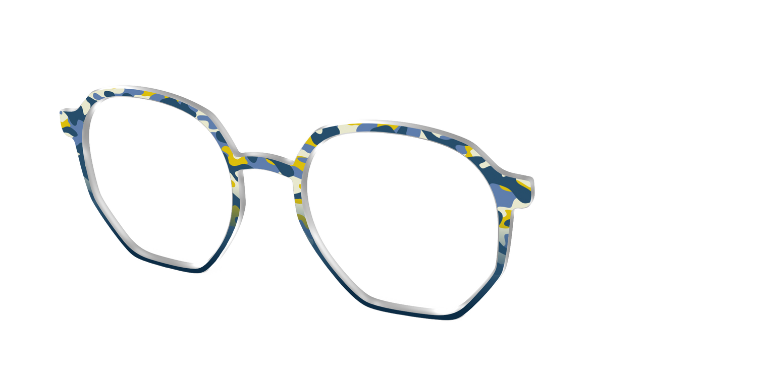 The Waterfront Breeze Camo - Angle Top Image - Pair Eyewear