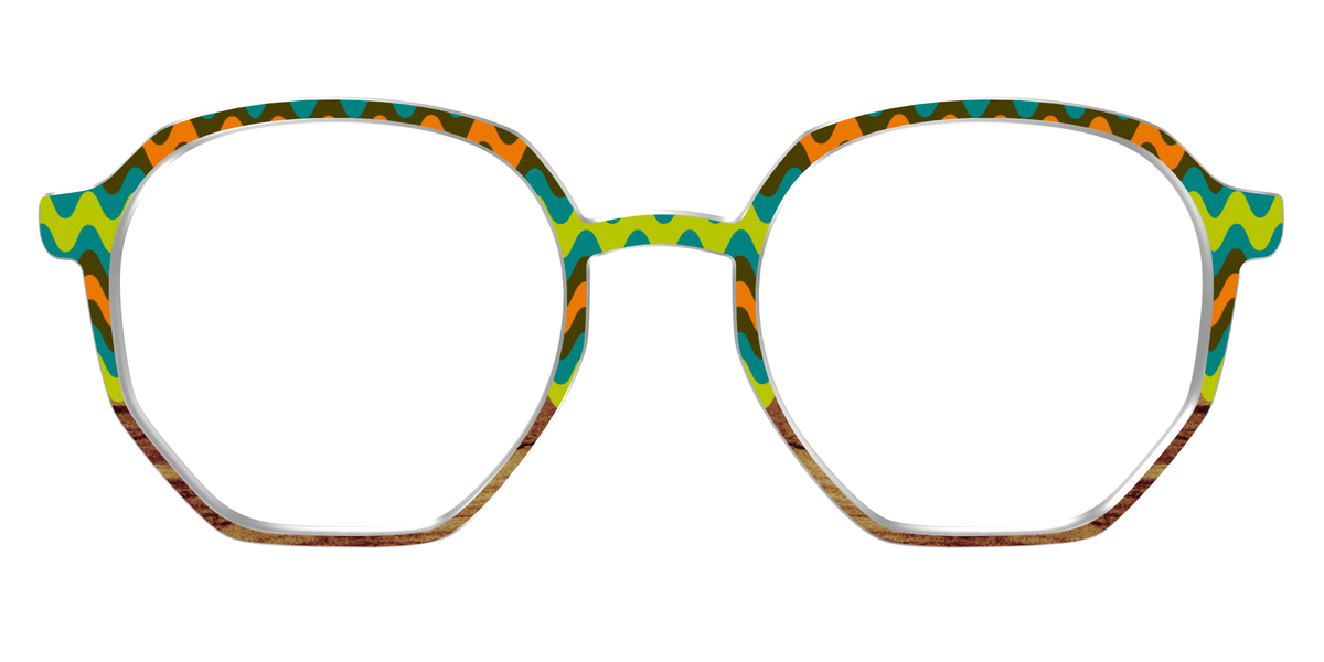 The Woodgrain Waves - Front Top Image - Pair Eyewear