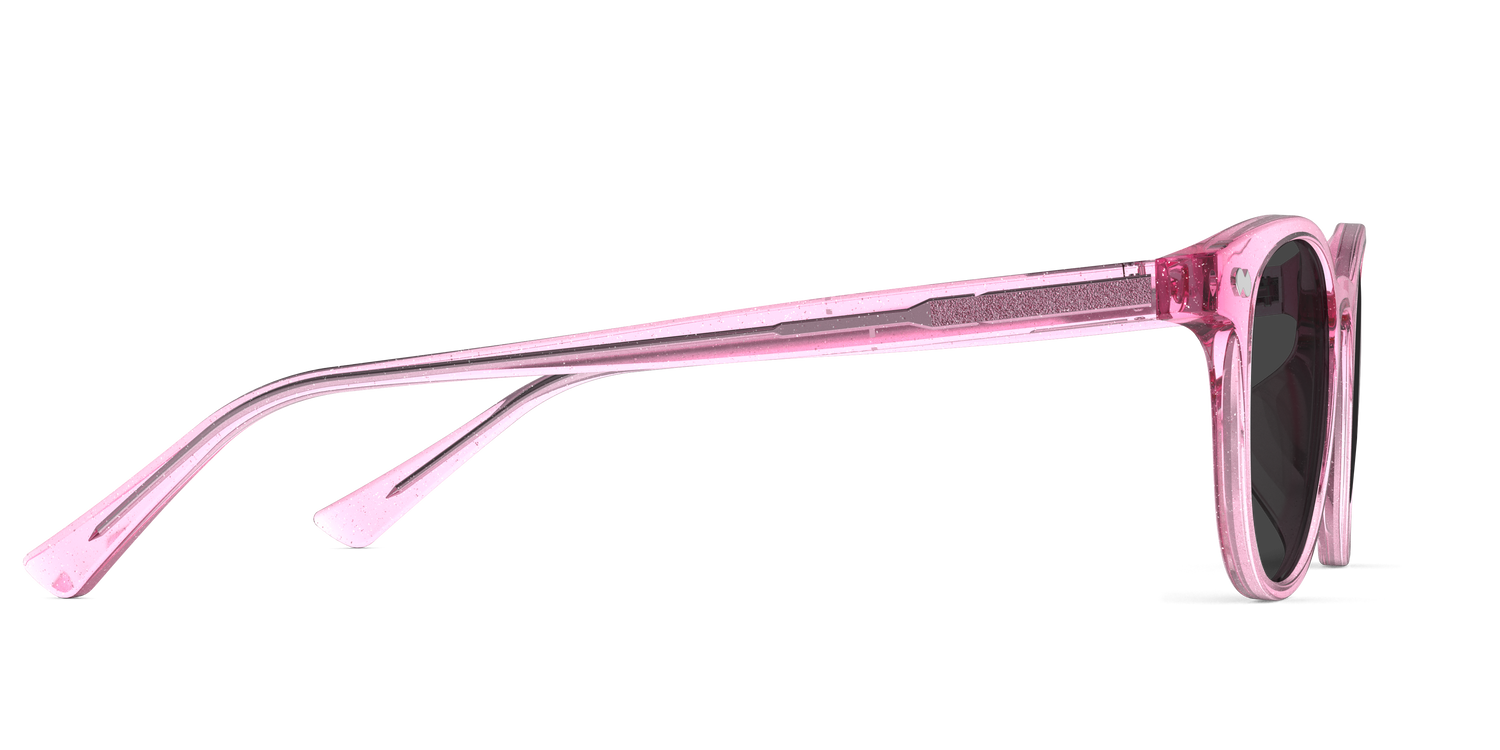 The Reese - Pink Glitter Clear Sun - Carousel5 - Pair Eyewear