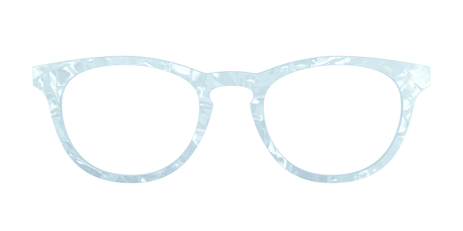The Aquamarine Pearl Marble - Front Top Image - Pair Eyewear