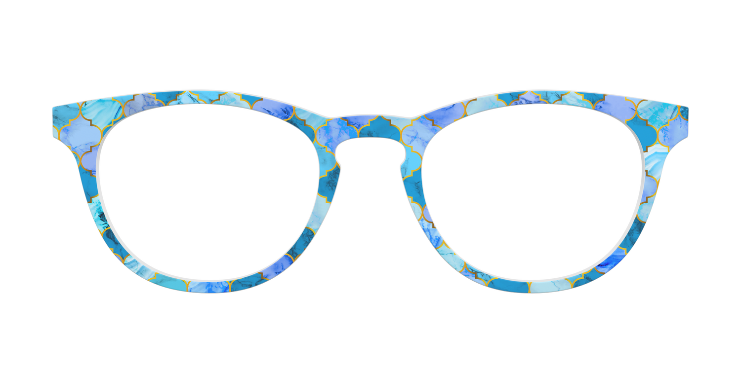 The Aqua Tiles - Front Top Image - Pair Eyewear
