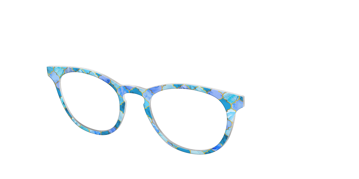 The Aqua Tiles - Angle Top Image - Pair Eyewear