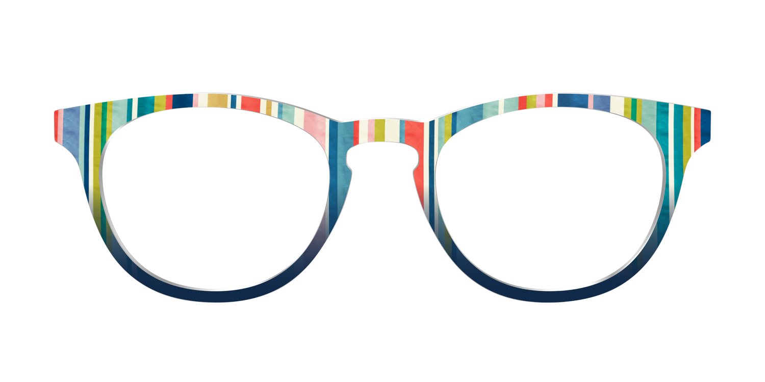 The Beach Bum Stripes - Front Top Image - Pair Eyewear