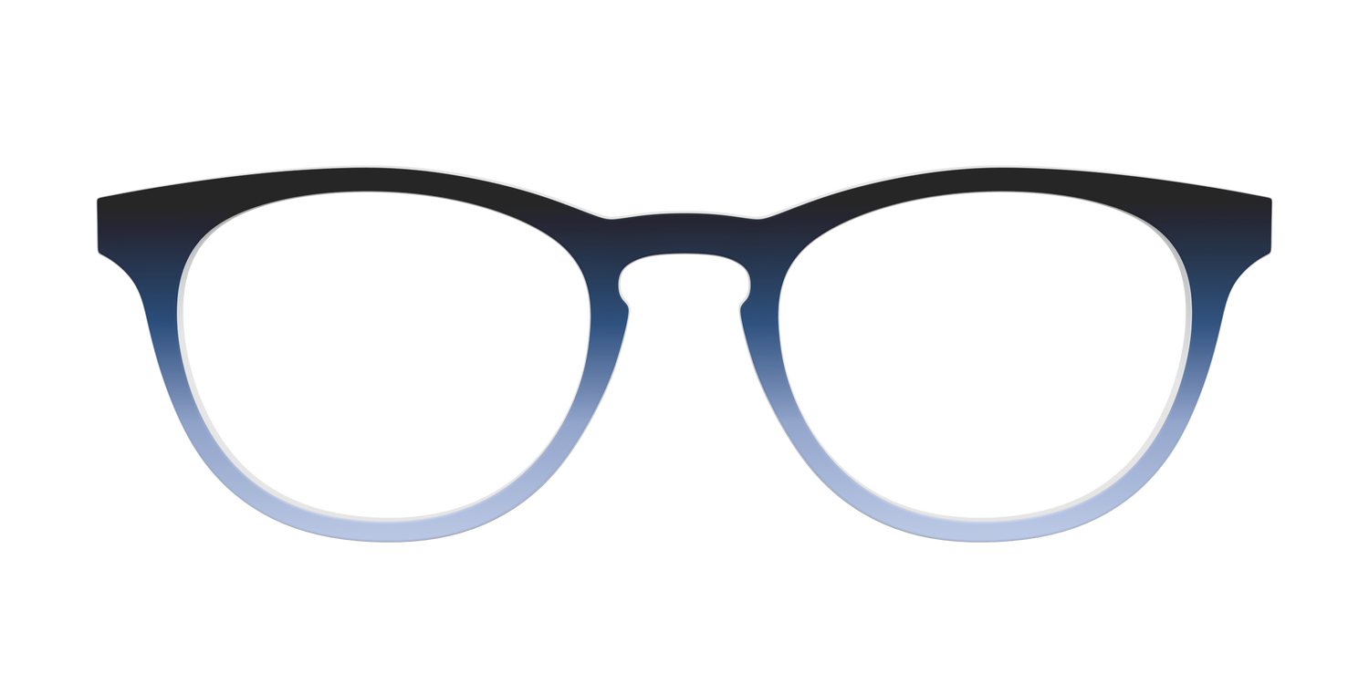 The Black to Tin Gradient - Front Top Image - Pair Eyewear