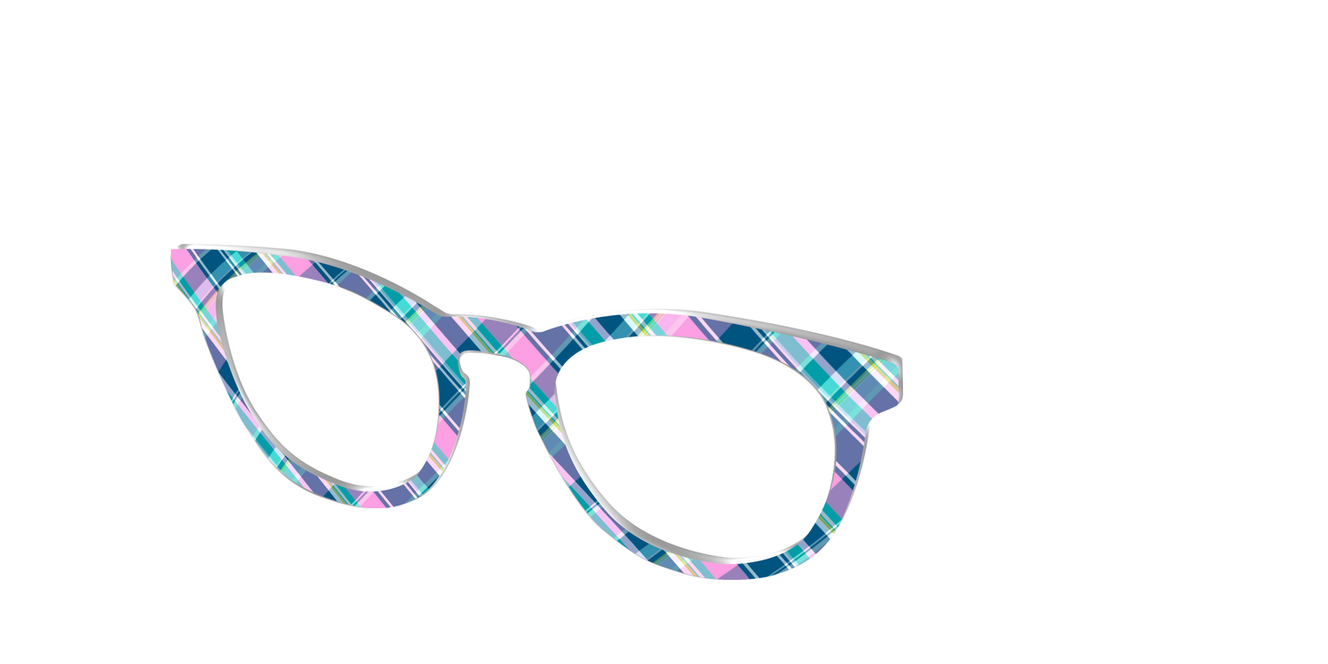 The Breezy Plaid - Angle Top Image - Pair Eyewear
