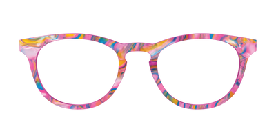 The Bubble Gum Pearl Marble - Front Top Thumbnail - Pair Eyewear