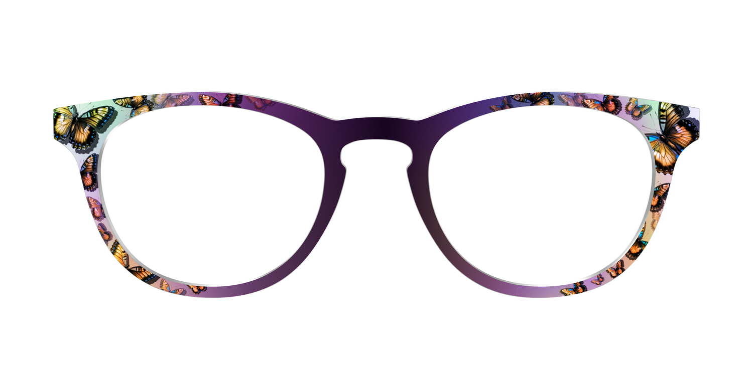 The Butterflies in Flight - Front Top Image - Pair Eyewear