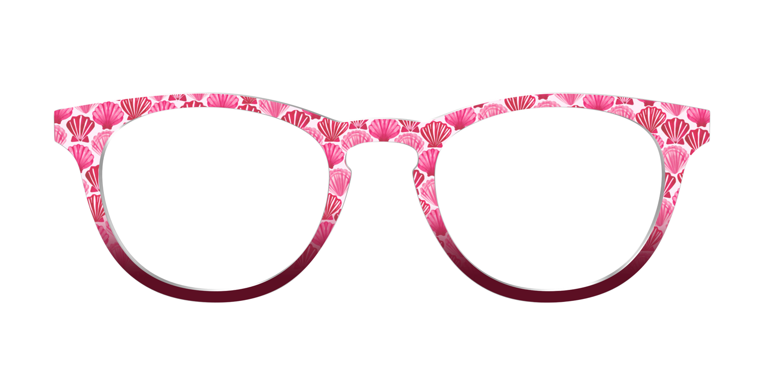 The Cerise Shell Scallop - Front Top Image - Pair Eyewear
