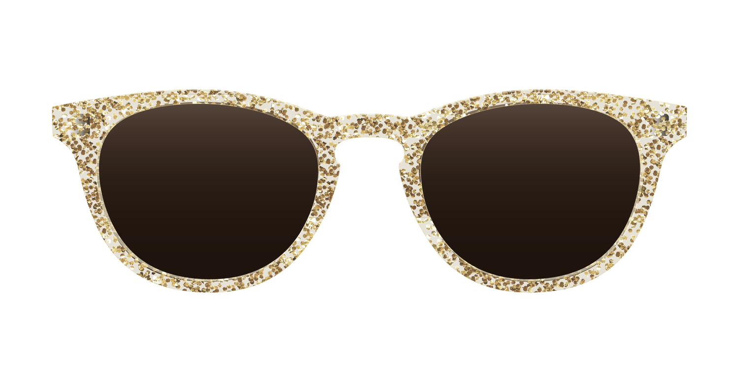 The Polarized Champagne Sparkle Sun Top - Front Top Image - Pair Eyewear