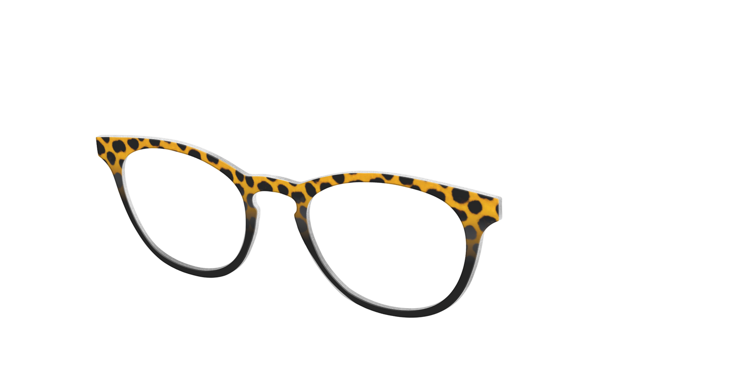 The Cheetah Tort - Angle Top Image - Pair Eyewear