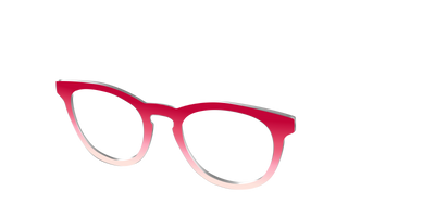 The Cherry to Peach Gradient - Angle Top Thumbnail - Pair Eyewear