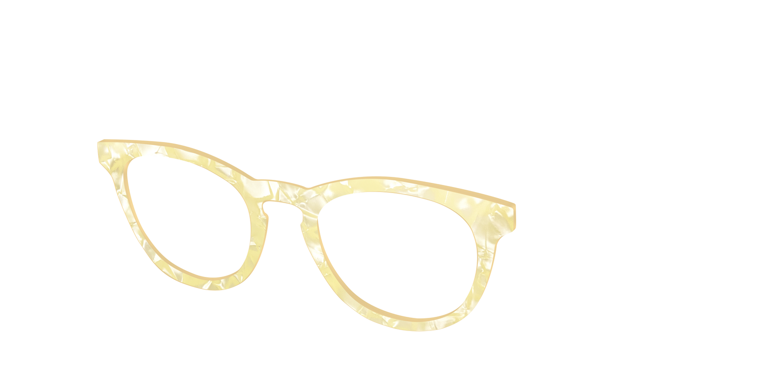 The Citrine Pearl Marble - Angle Top Image - Pair Eyewear
