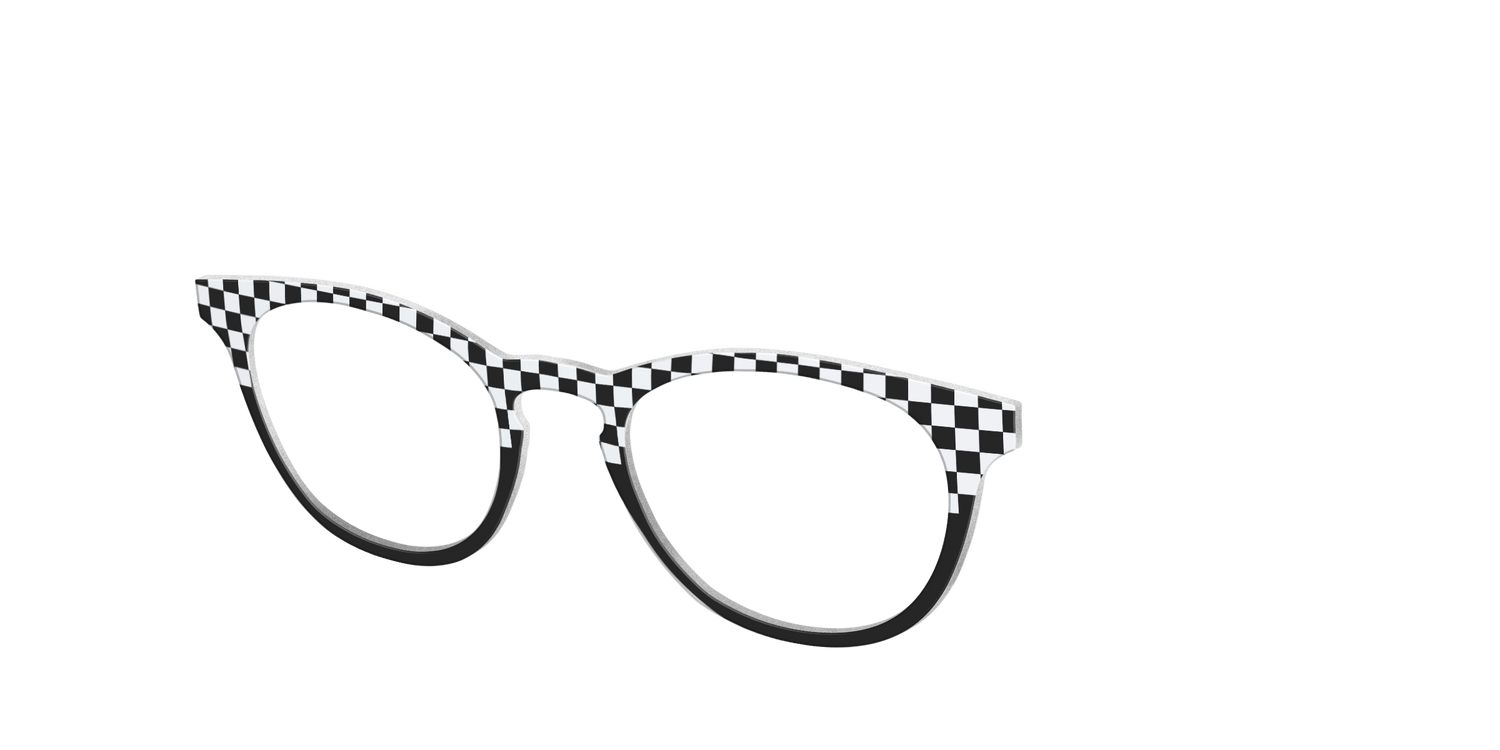 The Classic Check Split - Angle Top Image - Pair Eyewear