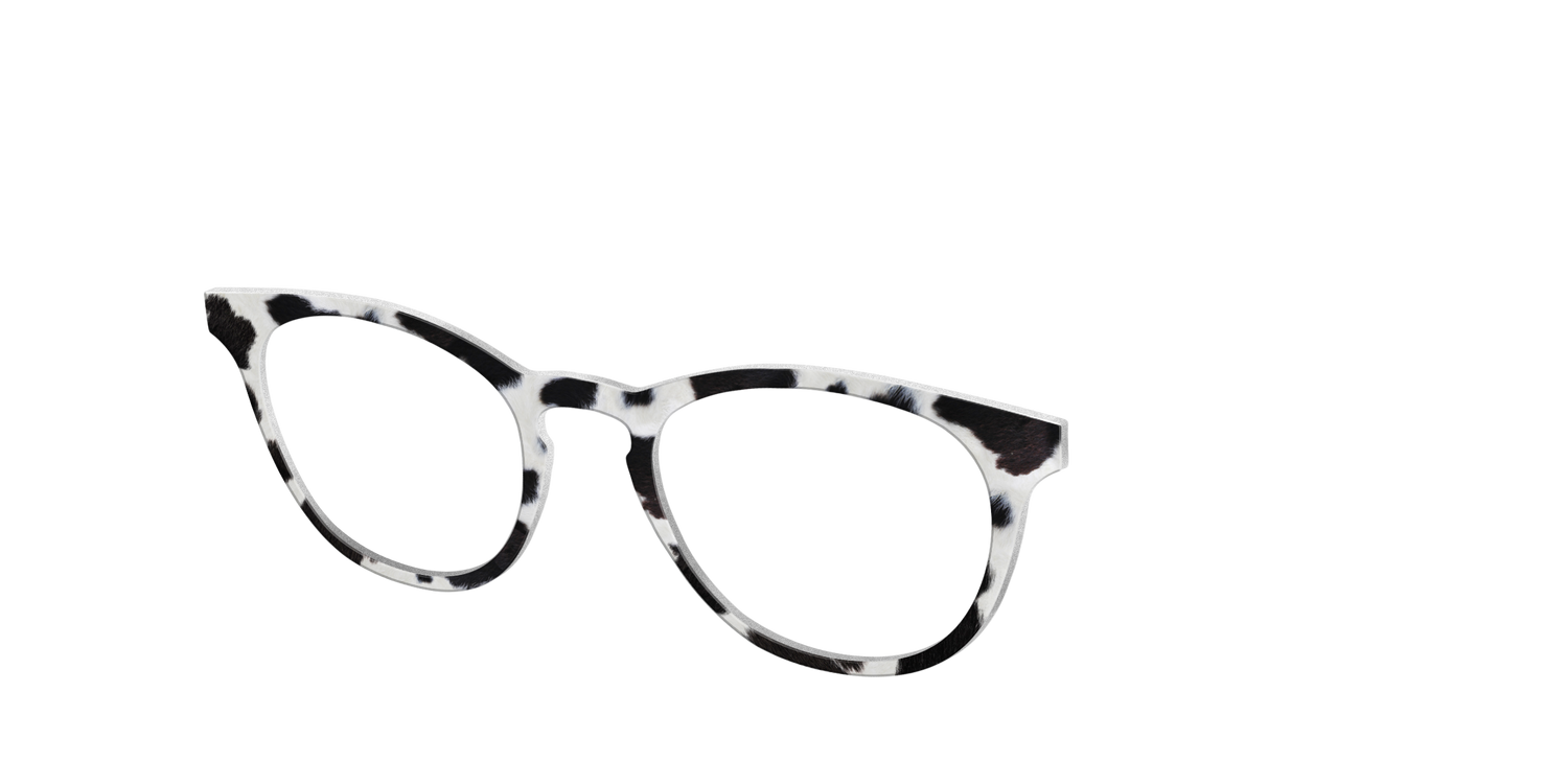 The Classic Cowhide - Angle Top Image - Pair Eyewear