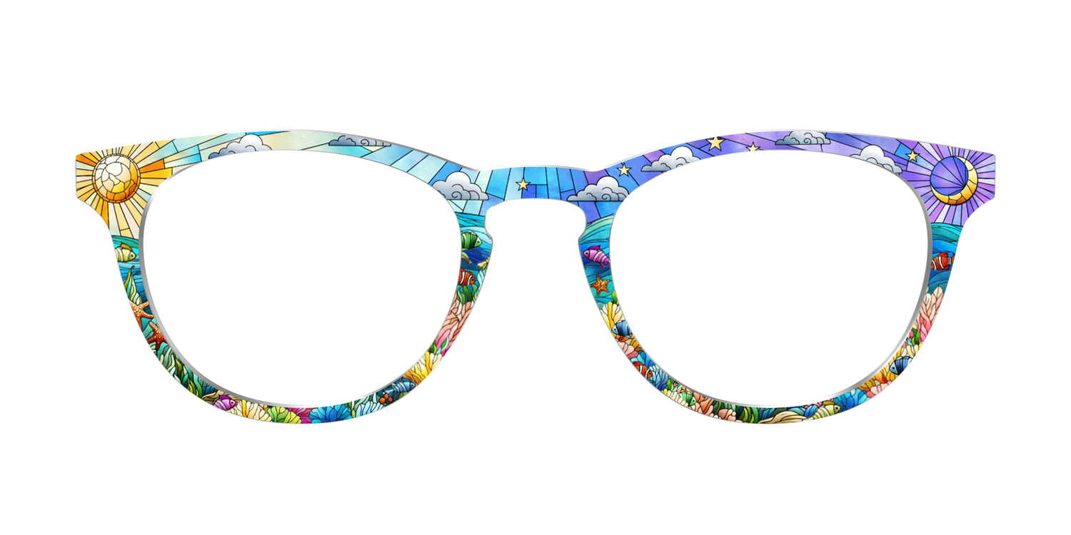 The Coral Reef Stained Glass - Front Top Image - Pair Eyewear