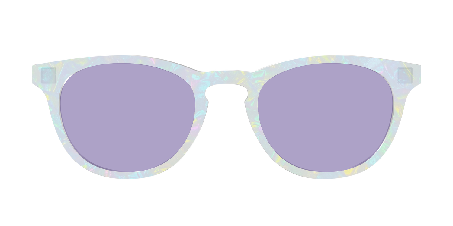 The Dazzling Opal with Celestial Purple Lens - Front Top Image - Pair Eyewear