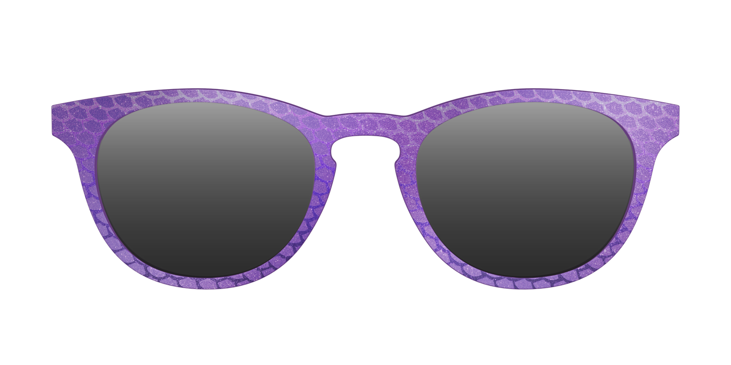 The Polarized Deep Purple Scales Sun Top - Front Top Image - Pair Eyewear