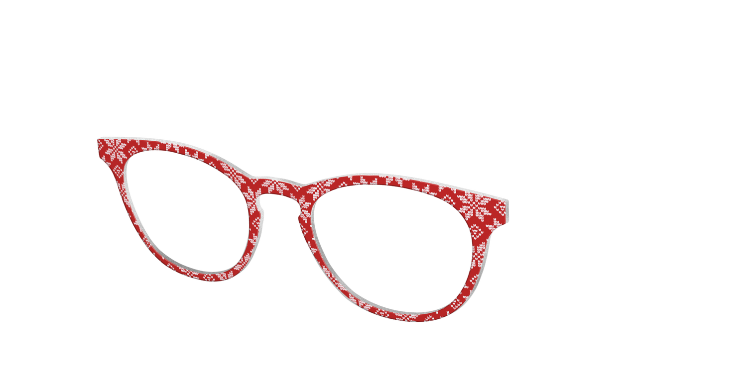 The Fairisle Snowflakes - Angle Top Image - Pair Eyewear