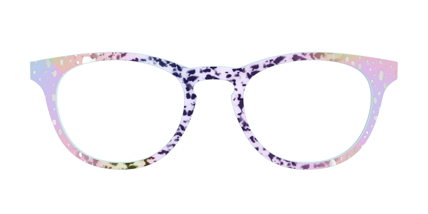 The Fairy Spots with Silver Foil - Front Top Image - Pair Eyewear