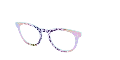 The Fairy Spots with Silver Foil - Angle Top Thumbnail - Pair Eyewear