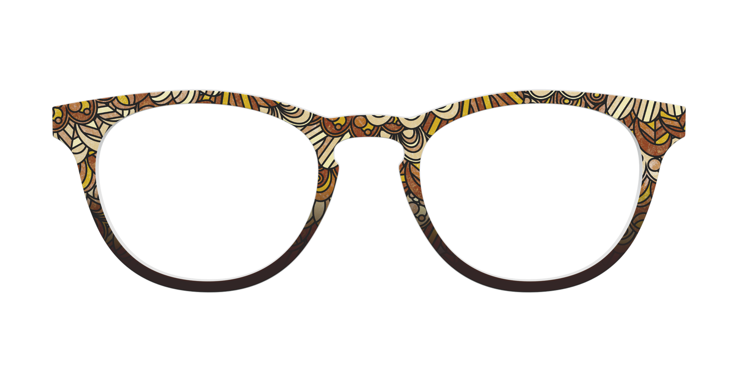 The Feathers Stained Glass - Front Top Image - Pair Eyewear