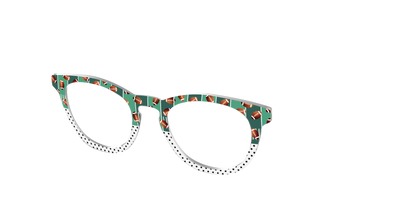 The Fifty Yard Line Polka Dot Split - Angle Top Thumbnail - Pair Eyewear