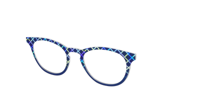 The Frozen Gradient Plaid - Angle Top Thumbnail - Pair Eyewear