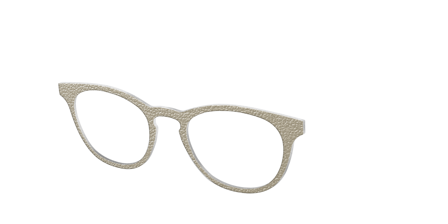 The Gold Leather - Angle Top Image - Pair Eyewear