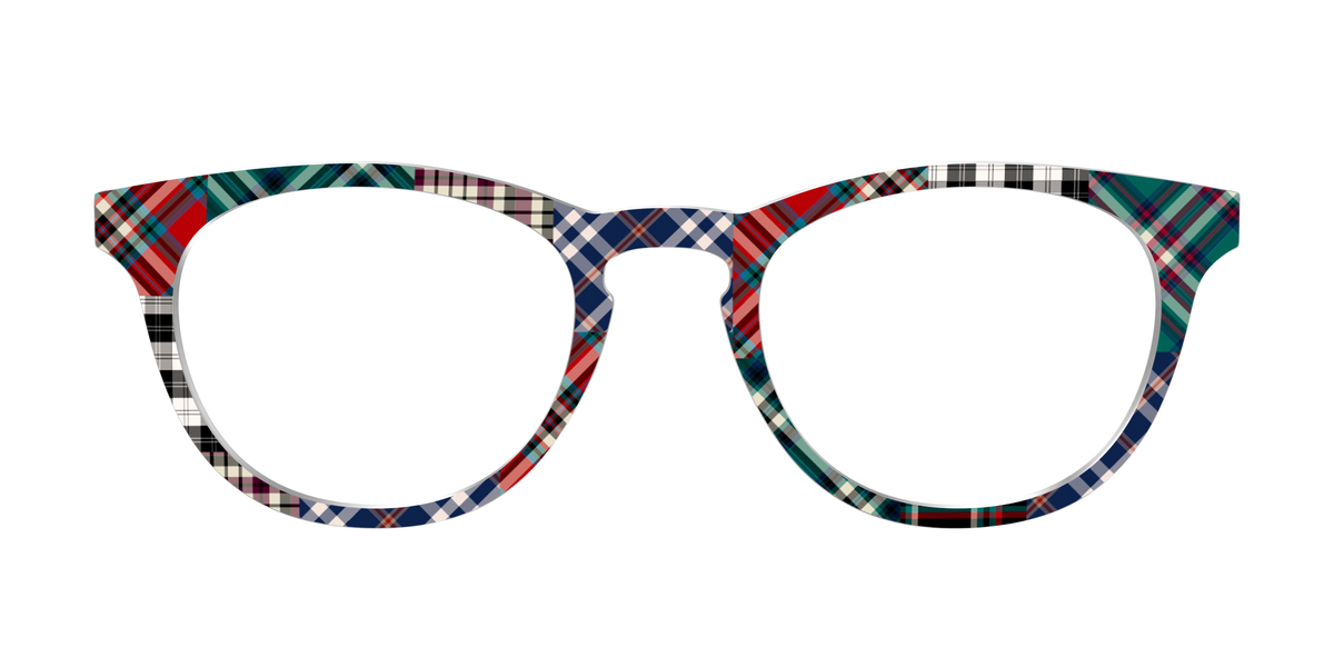 The Grunge Plaid Print Mix - Front Top Image - Pair Eyewear