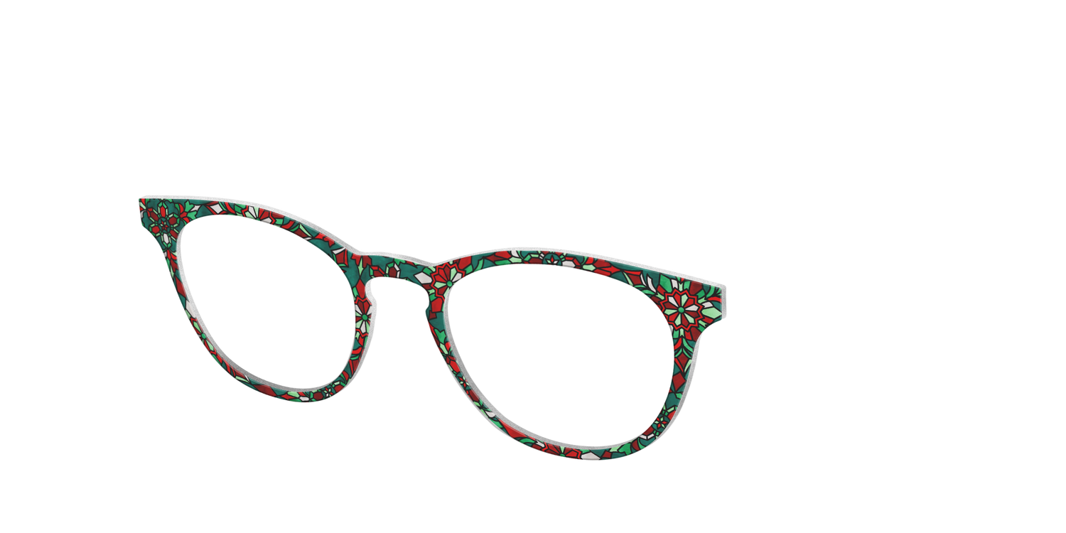 The Holiday Stained Glass - Angle Top Image - Pair Eyewear