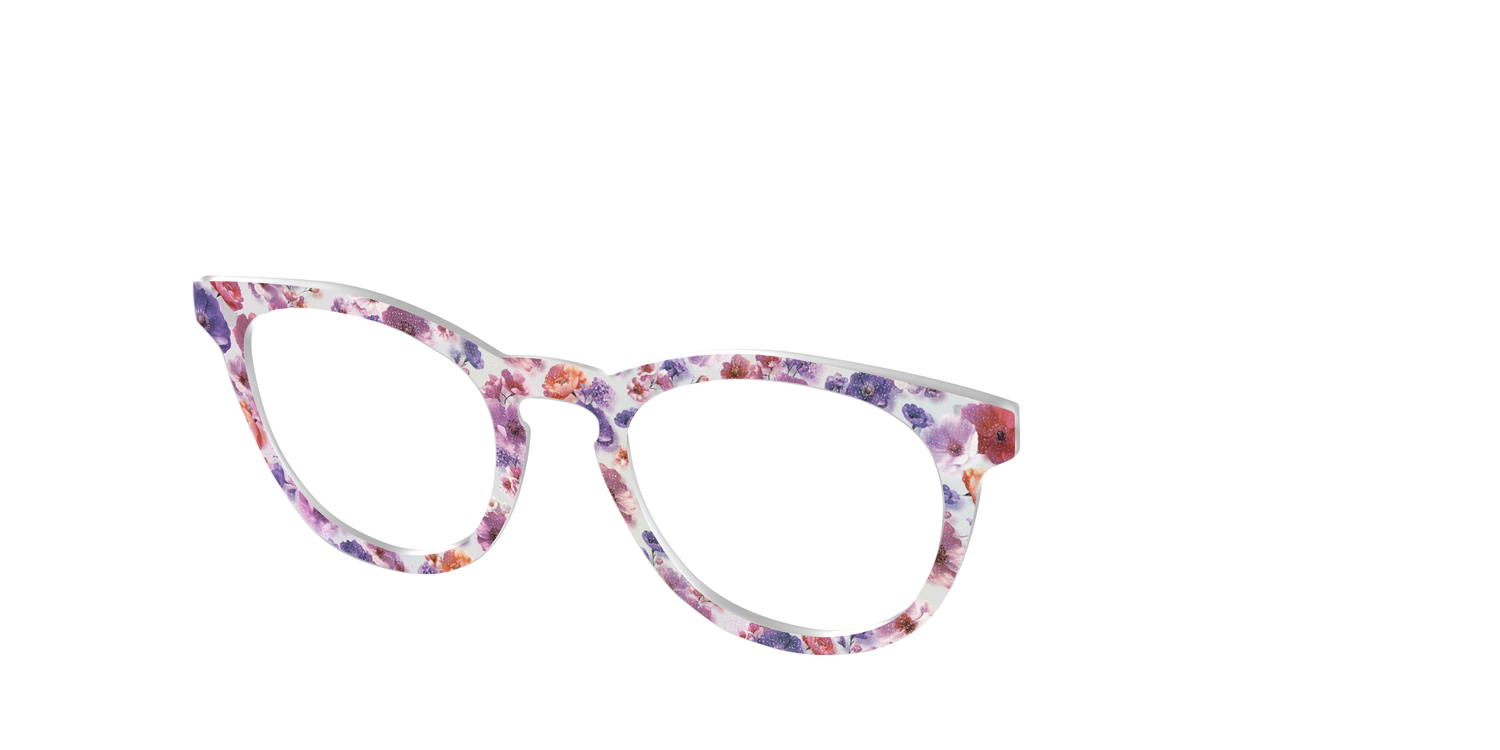 The Holographic Milky Floral - Angle Top Image - Pair Eyewear