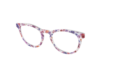 The Holographic Milky Floral - Angle Top Thumbnail - Pair Eyewear